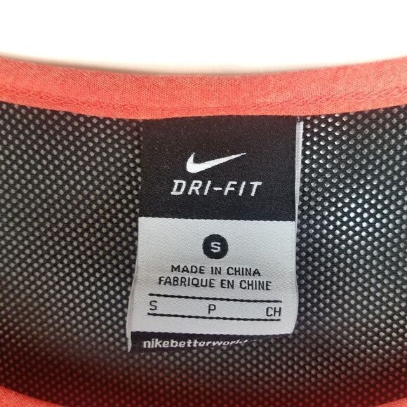 Nike》 Dri-Fit Neon Orange Long Sleeve Tee NWOT - Picture 8 of 11